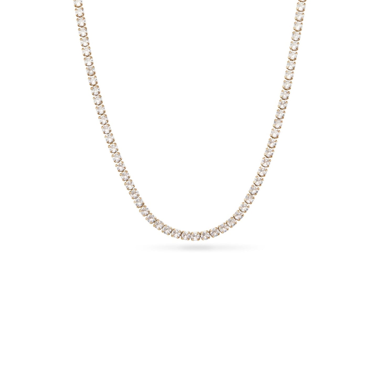 Mint Green Quartz Heart Necklace (Gold)