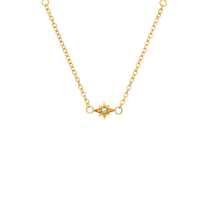 Round Photo Locket Sphere Necklace (Gold)