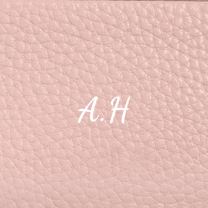 Leather Heart Keyring (Blush Nude)