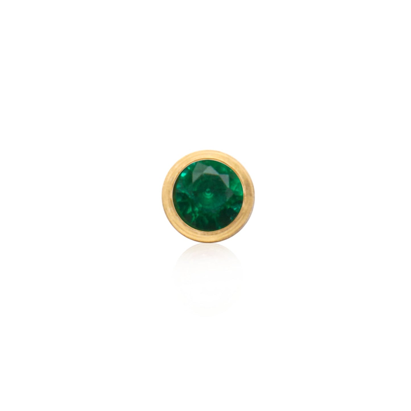 Birthstone Huggie Hoops (Gold)