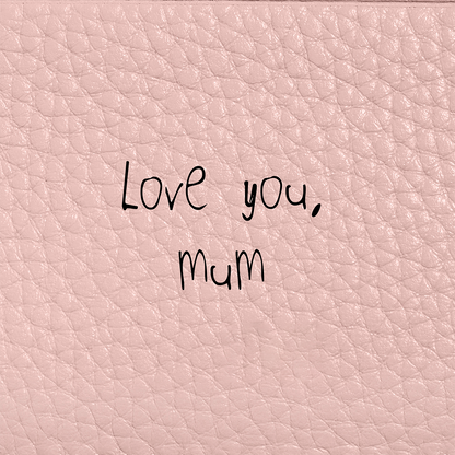 Leather Card Holder (Blush Nude)