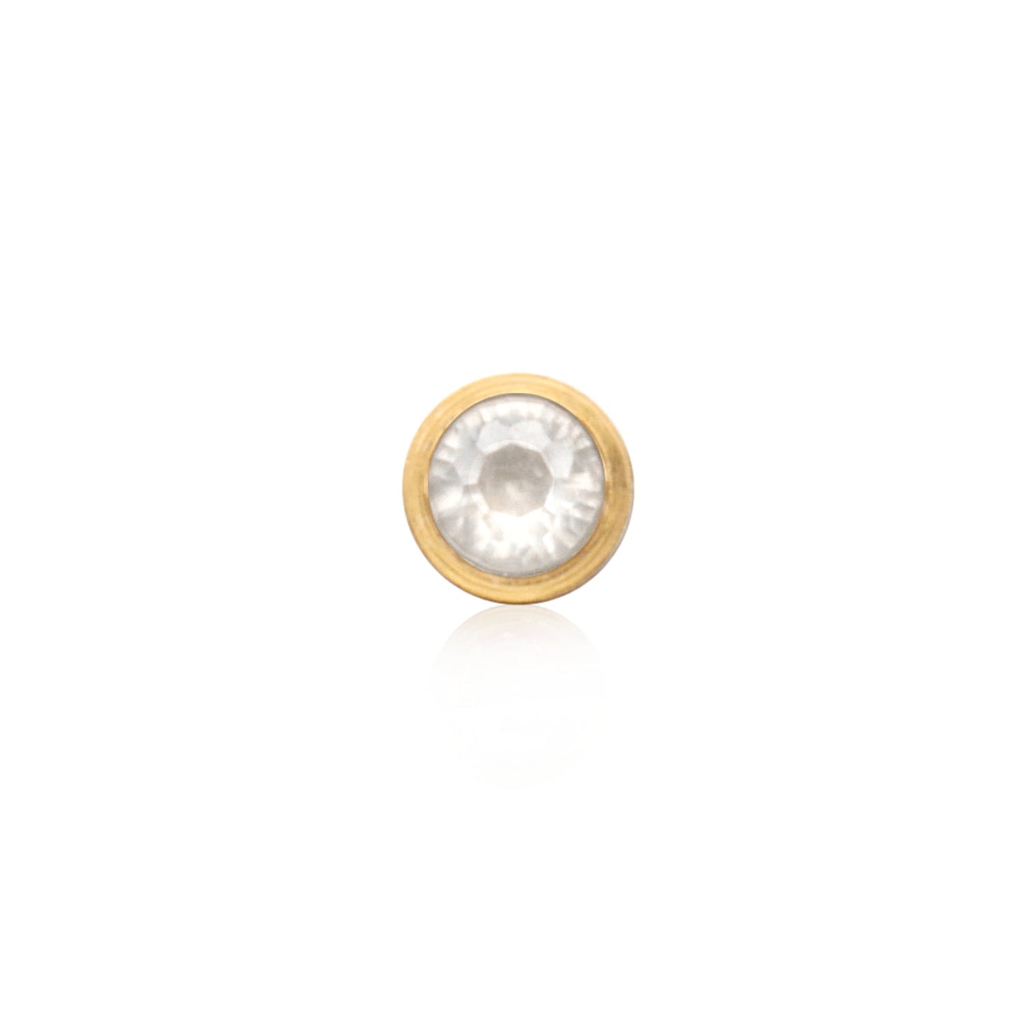 Birthstone Stud Earring (Gold)