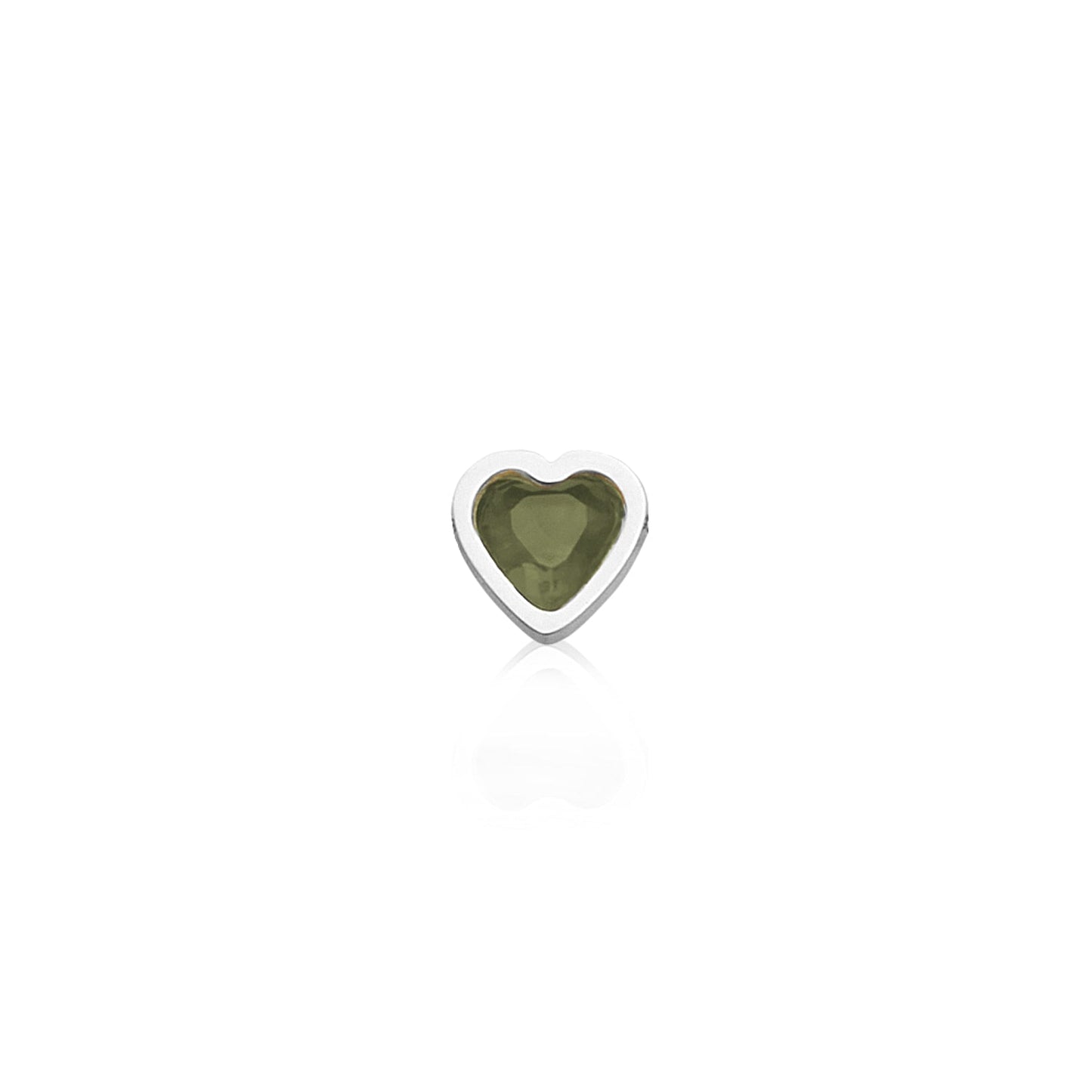 Made Mine Mini Heart Birthstone Bracelet (Silver)