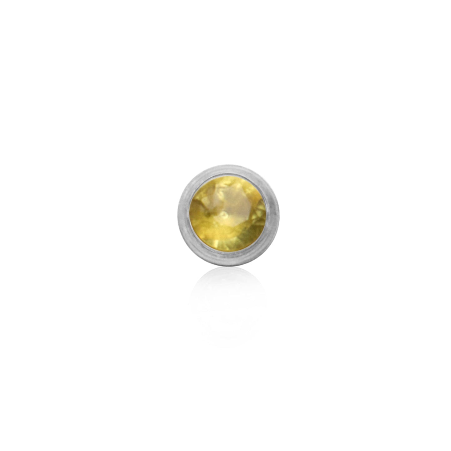 Double Initial Icon - Birthstone (Silver)