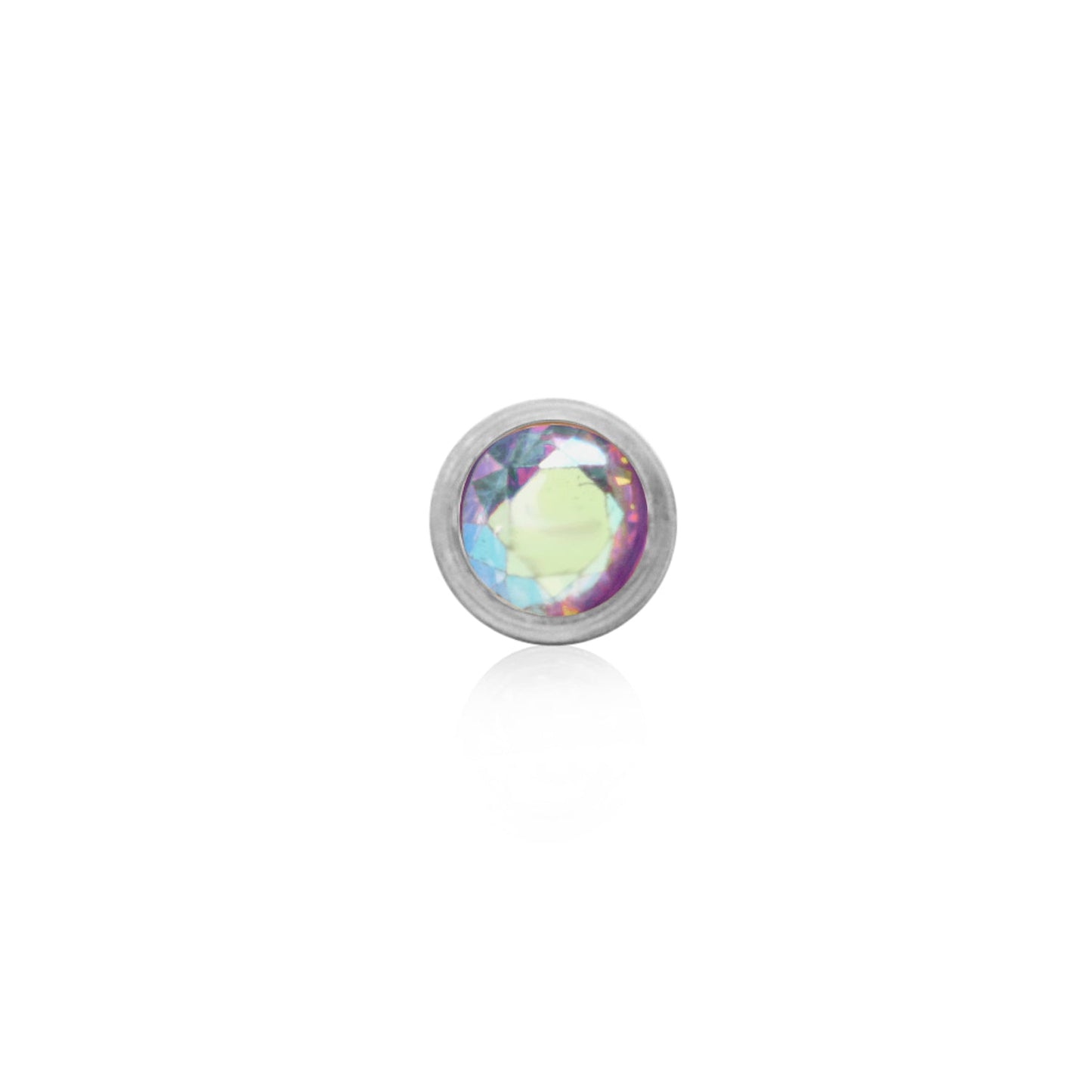 Double Initial Icon - Birthstone (Silver)