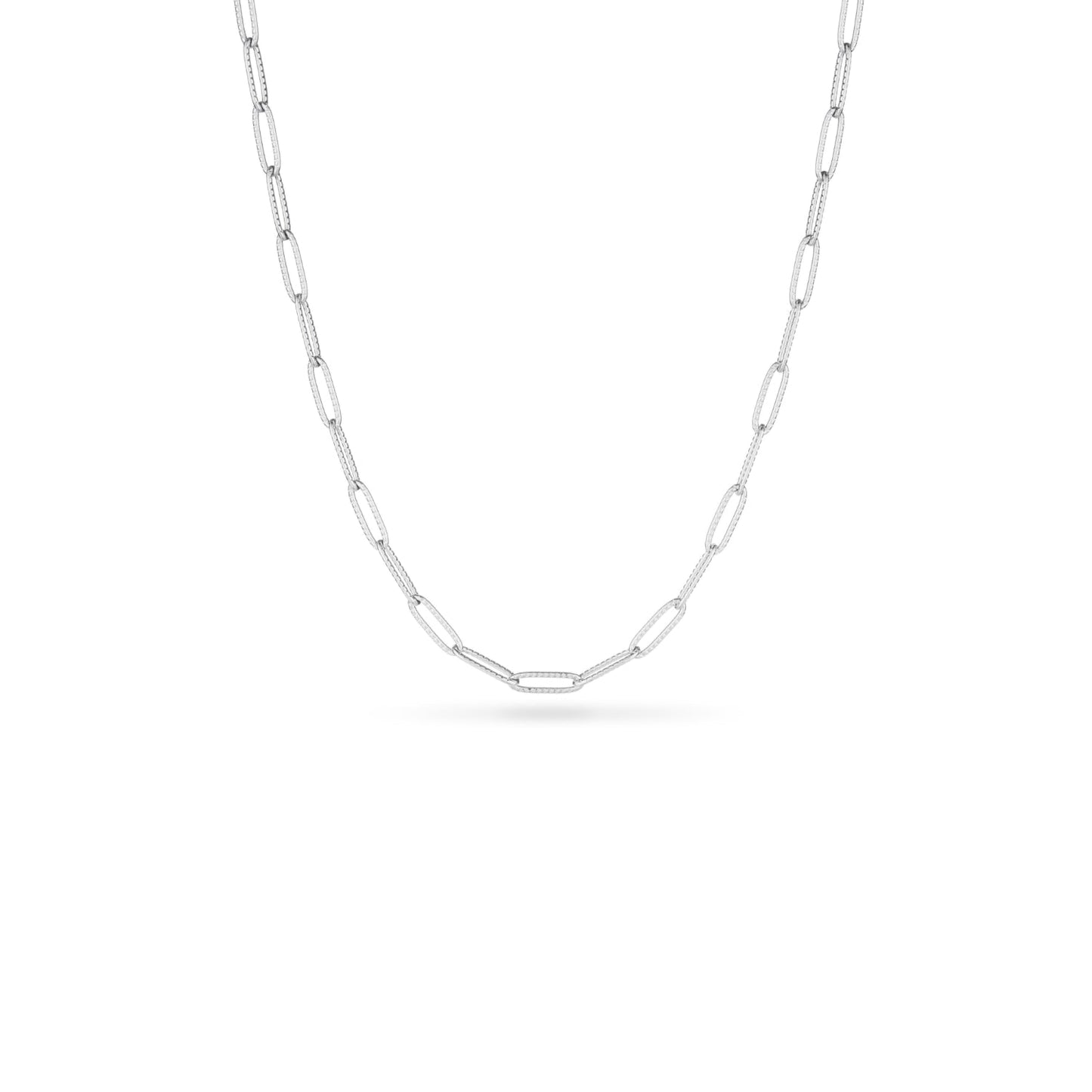 Floating Charm Heart Locket Necklace (Silver)