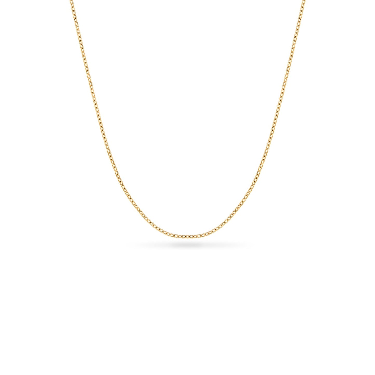 Fingerprint Moon & Star Tag Necklace (Gold)