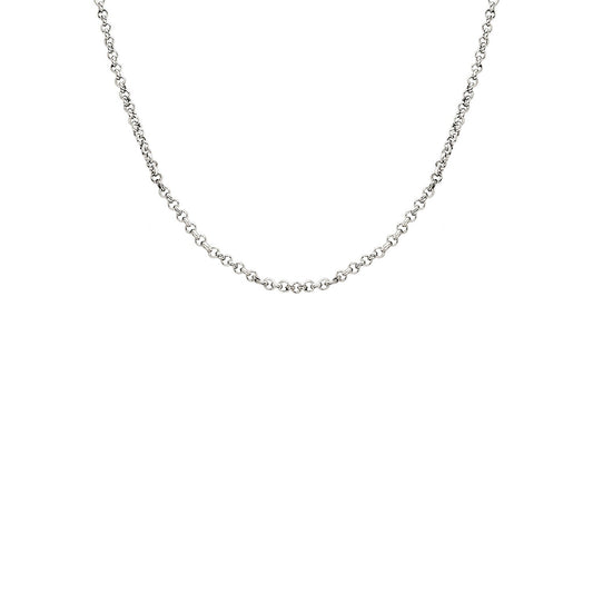Layering Box Chain Necklace (Silver)