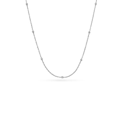 Fingerprint Written In The Stars Tag Necklace (Silver)