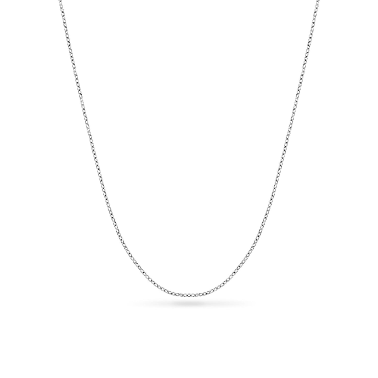 Organic Fingerprint Droplet Necklace (Silver)
