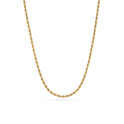 Double Fingerprint Heart Token Necklace (Gold)