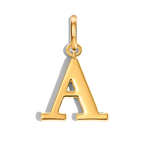 Large Didot Initial Accessories Charm (Gold)