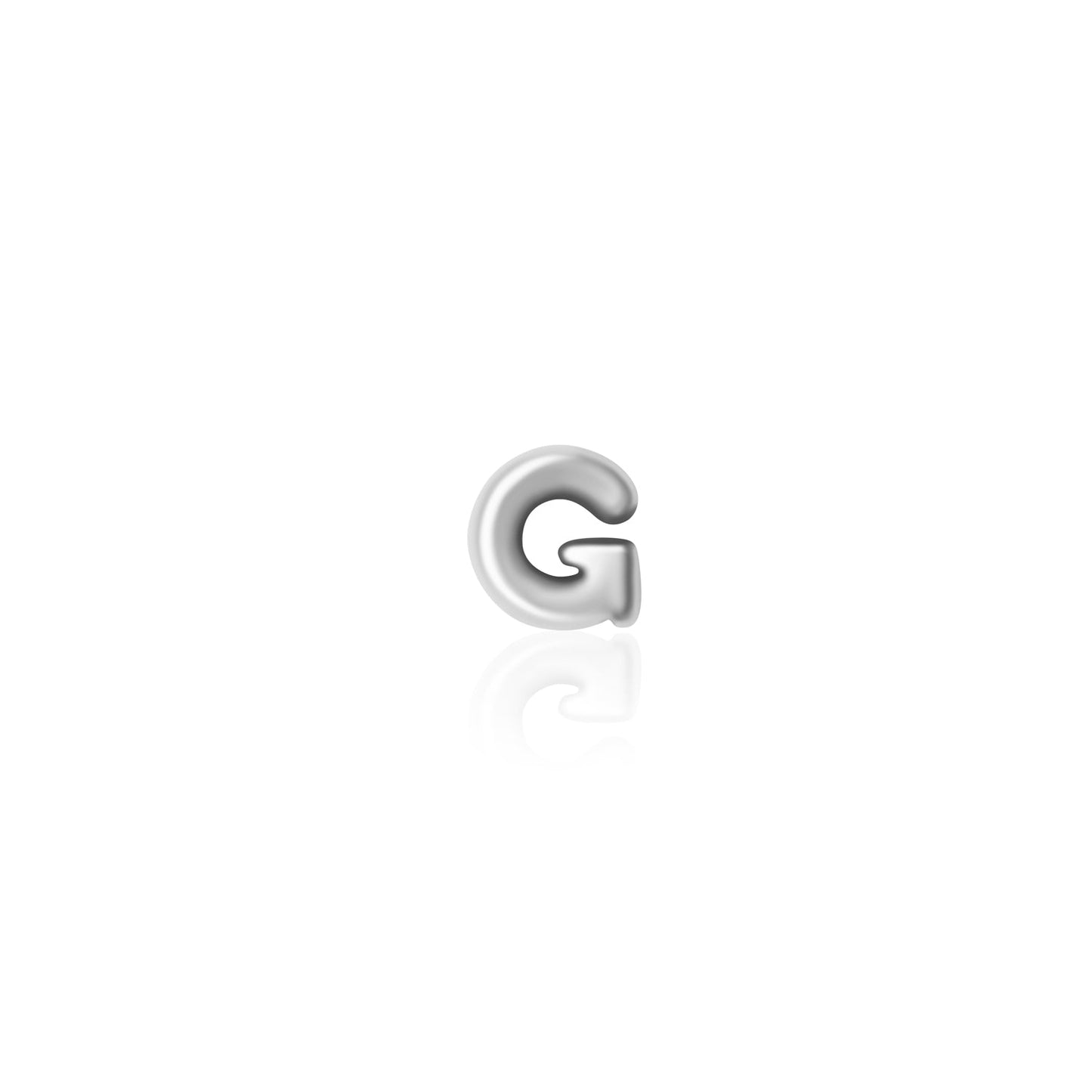 Fixed Charm - Bubble Initial Charm (Silver)