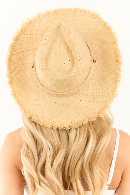 Buttercream Straw Basketweave Cowboy Hat