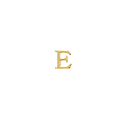 Initial Zip Pull Charm (Gold)