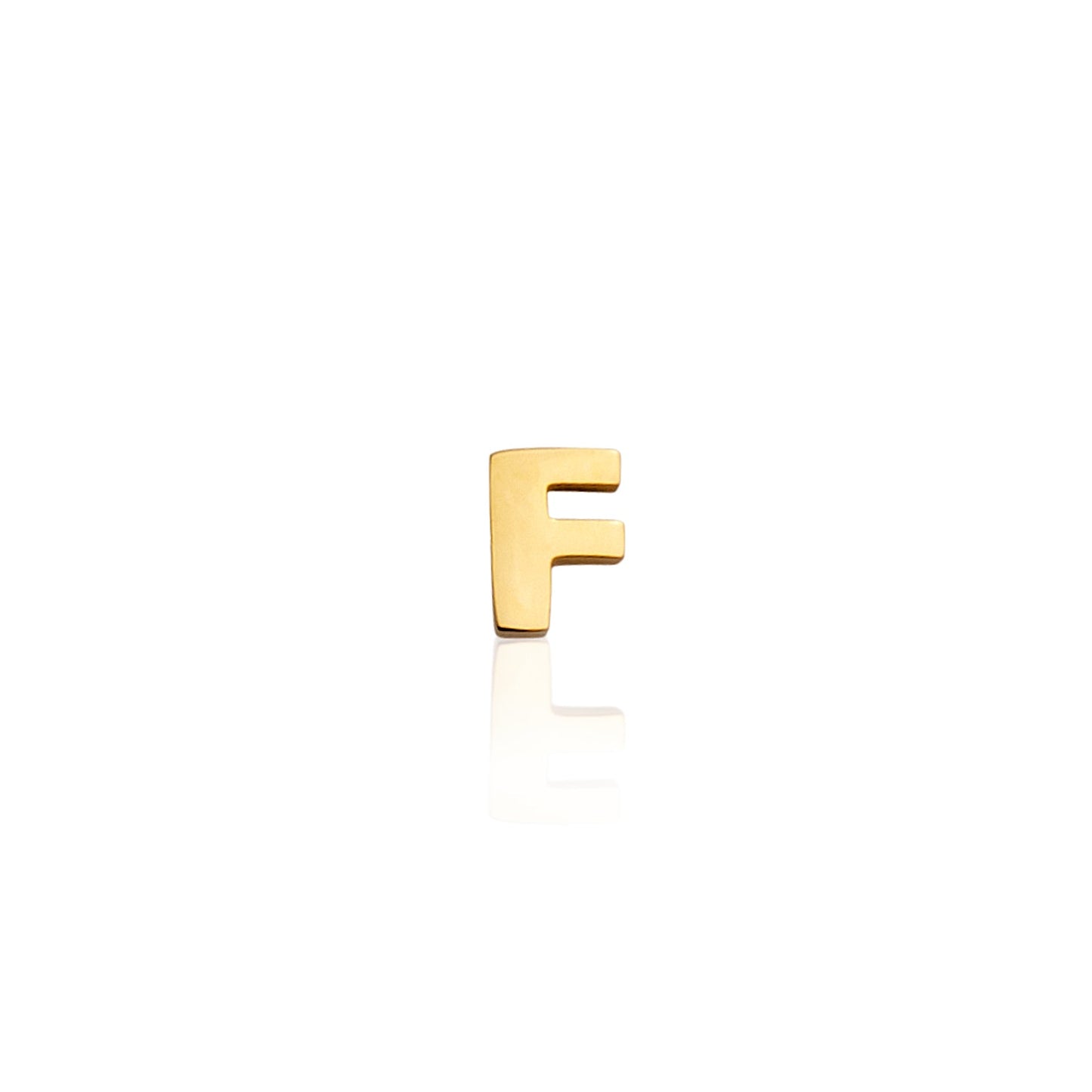 Made Mine Mini Letter Sphere Chain Necklace (Gold)