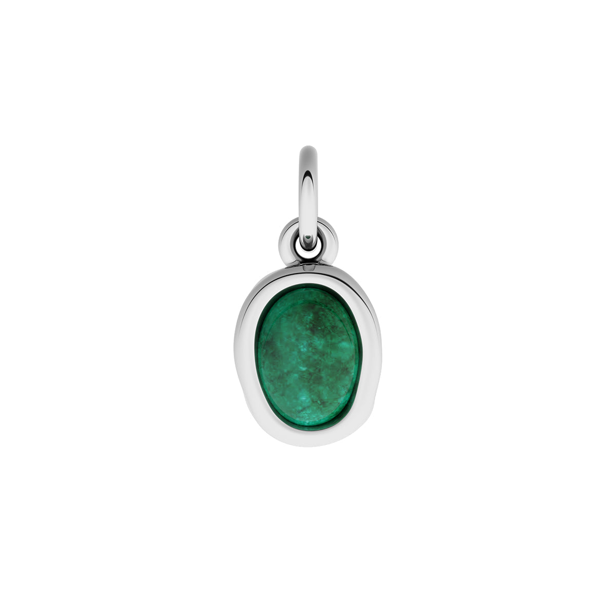 Made Mine Fine Charm - Molten Meaningful Stone (Silver)