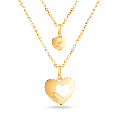 Heart 'Mini & Me' Pendant (Gold) - CS Replacement