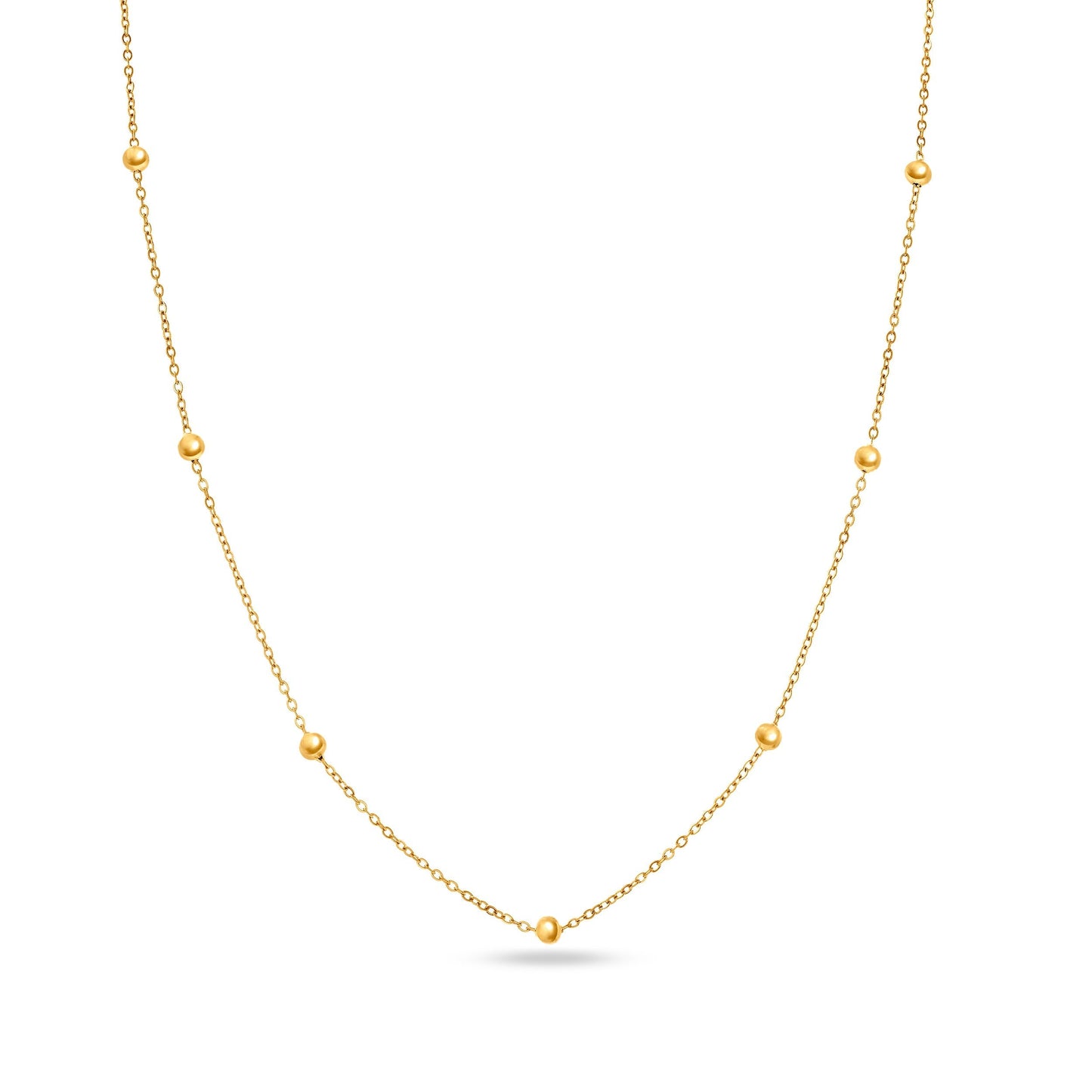 Mini Custom Stamped T-Bar Necklace (Gold)