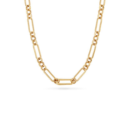 Light Blue Lace Agate Heart Necklace (Gold)
