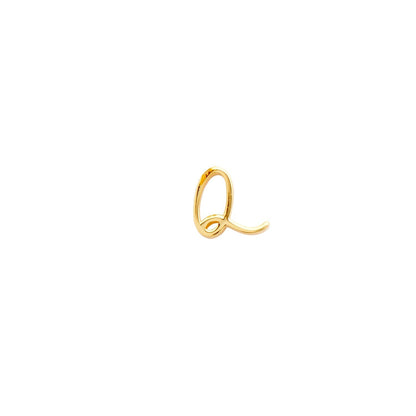 Made Mine Script Letter Bracelet (Gold) - TT