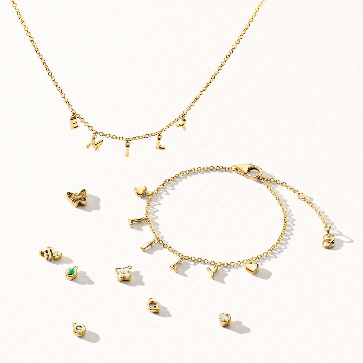 Made Mine Fine Charm Anklet (Gold)