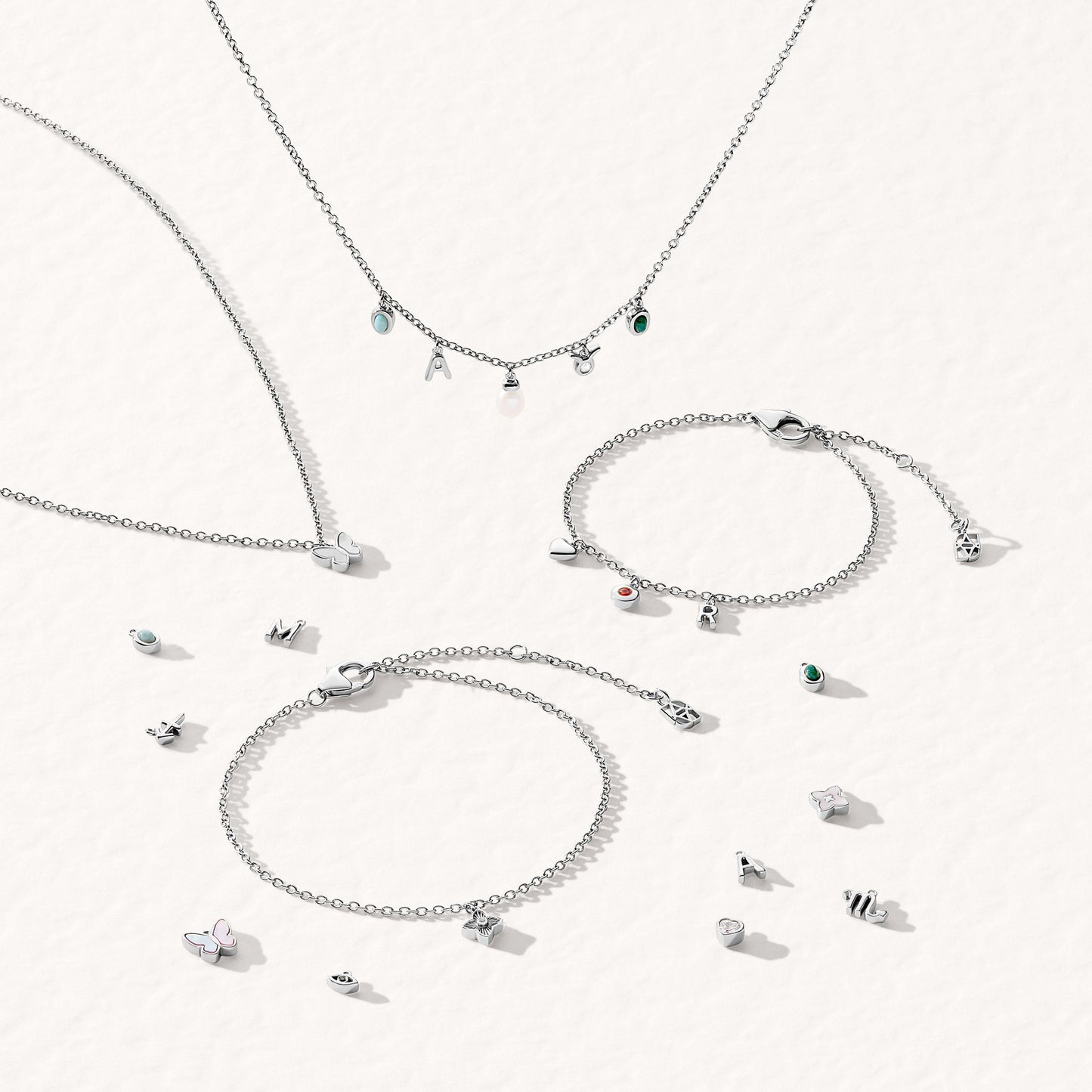 Made Mine Fine Charm Anklet (Silver)