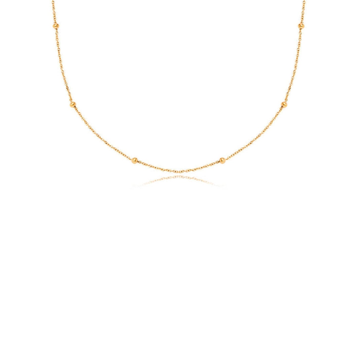 Mini Written In The Stars Initial Tag Necklace (Gold)