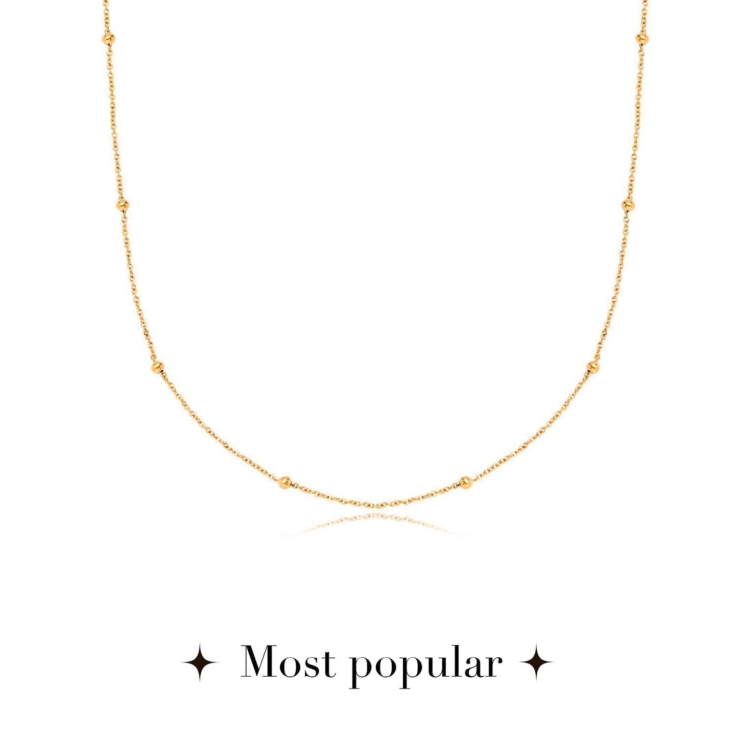 Fingerprint Written In The Stars Tag Necklace (Gold)