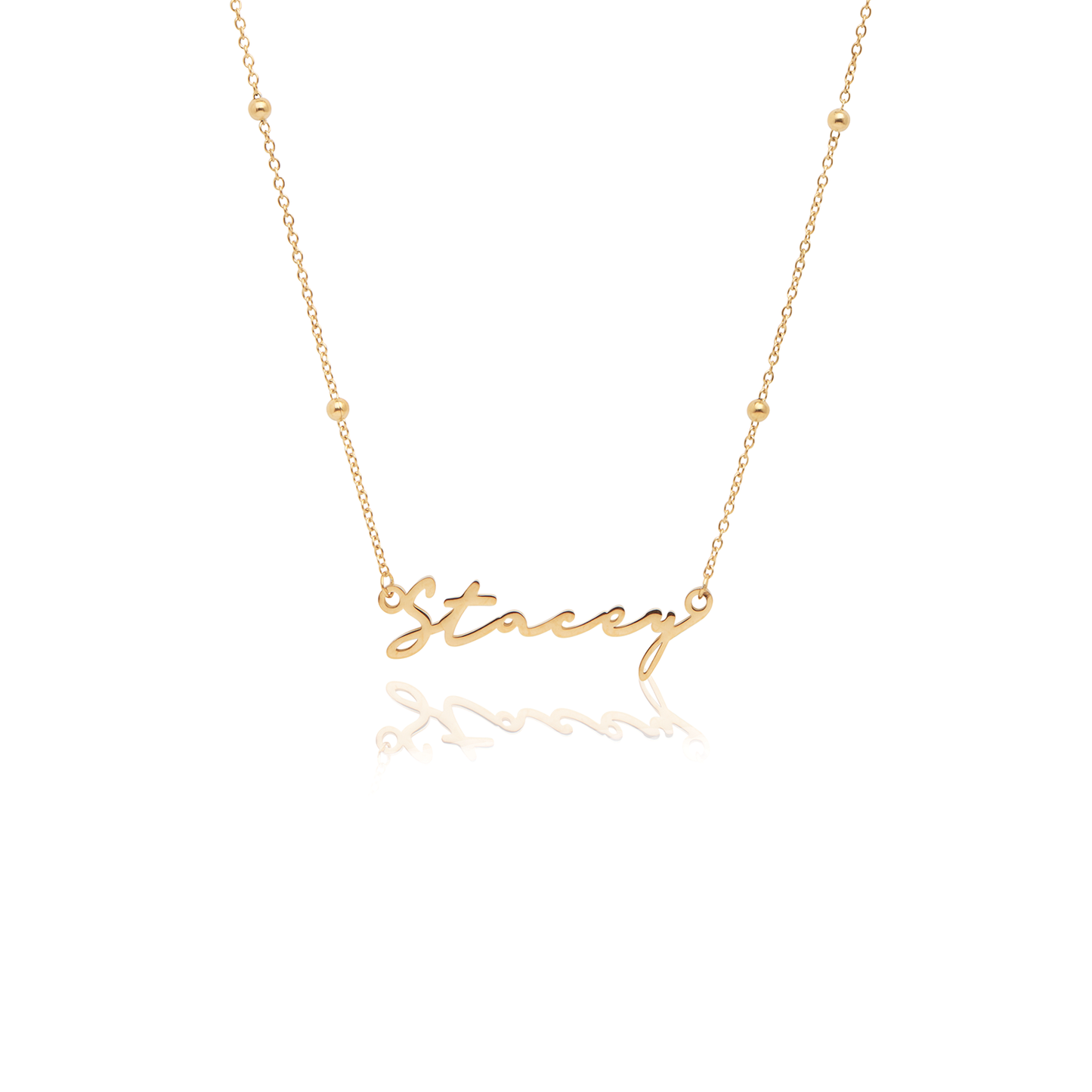 Signature Name Necklace - Gold