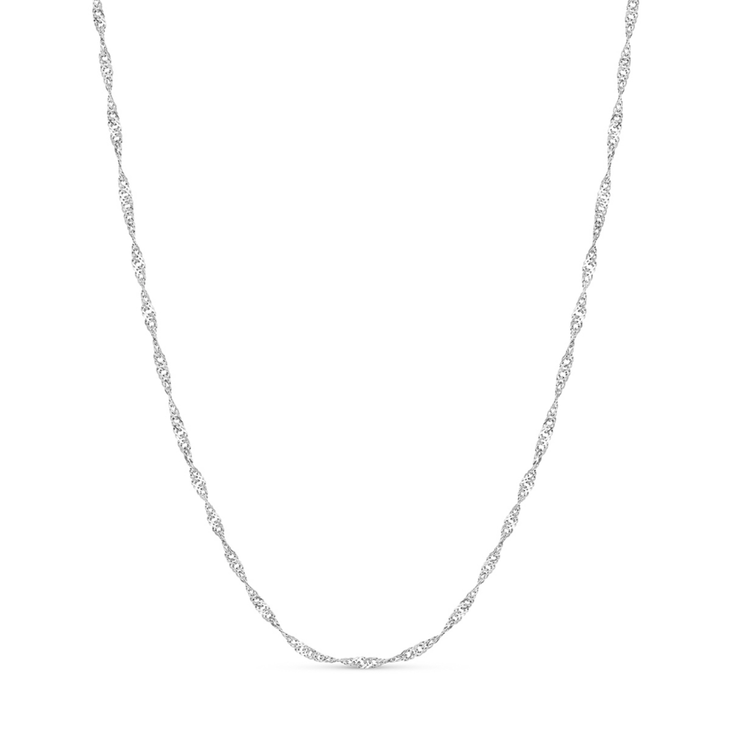 Round Photo Locket Sphere Necklace (Silver)