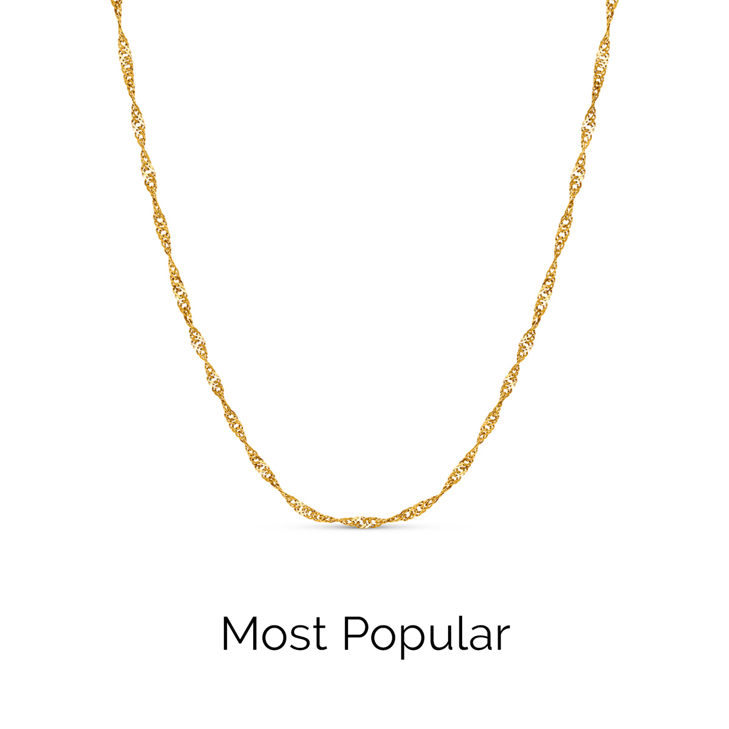 Ocean Charms Sardine Necklace (Gold)