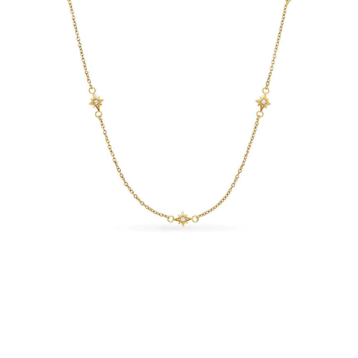 Double Heart Token Fingerprint Necklace (Gold & Silver)