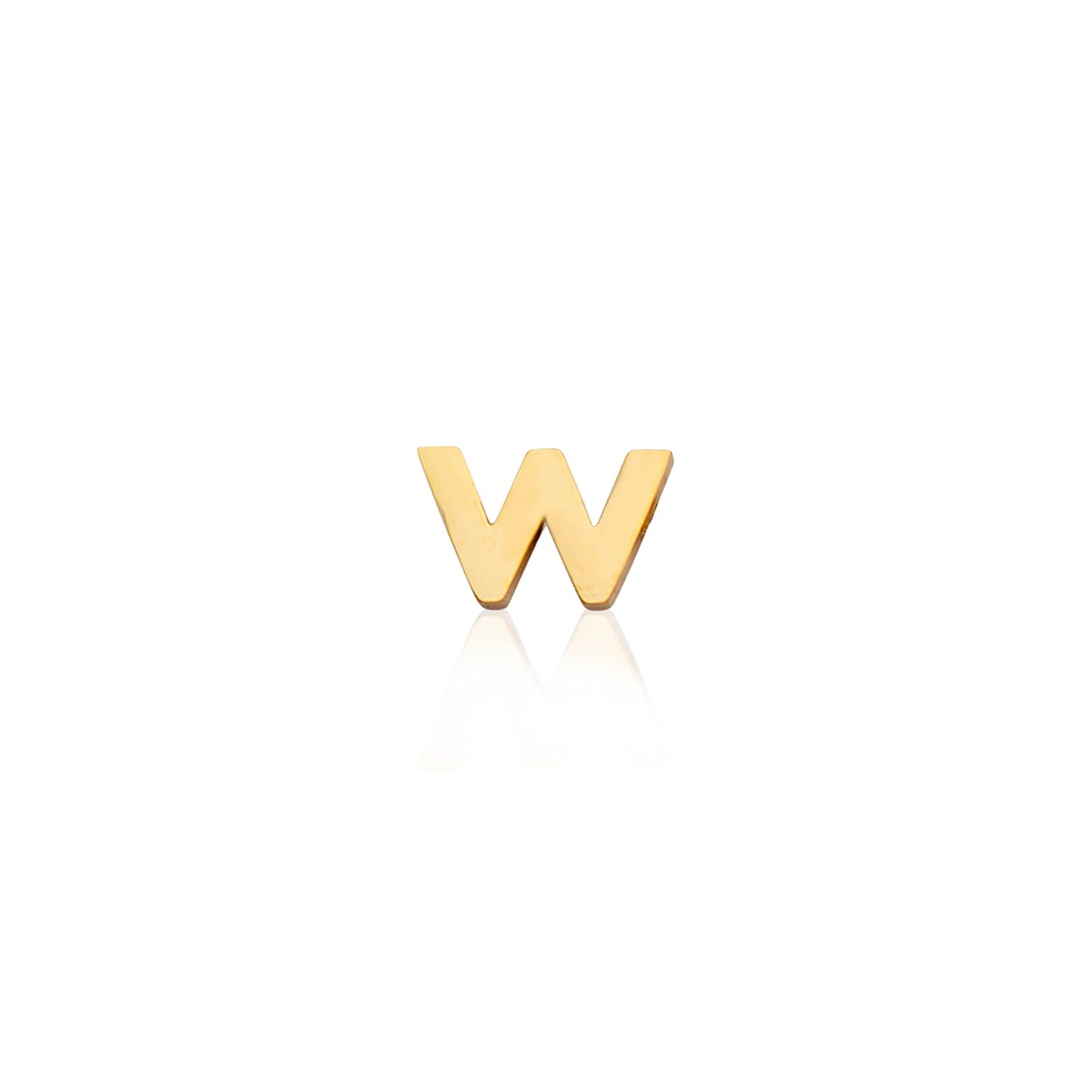 Mini Letter Sphere Chain Necklace (Gold)
