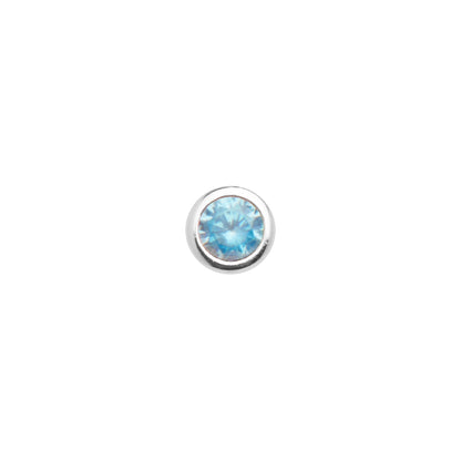 Mini Birthstone Bracelet (Silver)