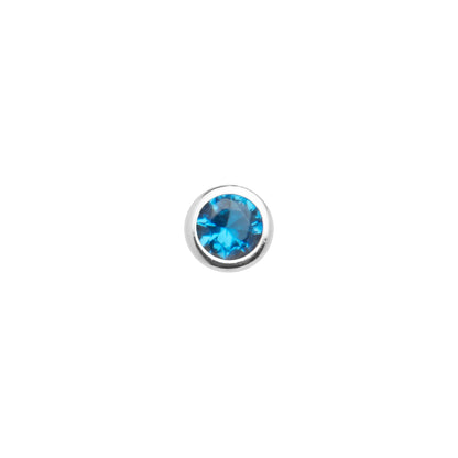 Mini Birthstone Bracelet (Silver)