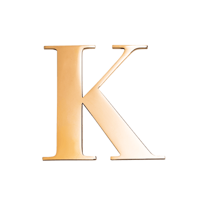 Jewellery Box Gold Small Metal Letter