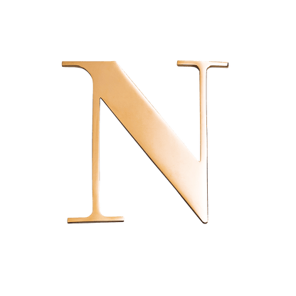 Jewellery Box Gold Small Metal Letter