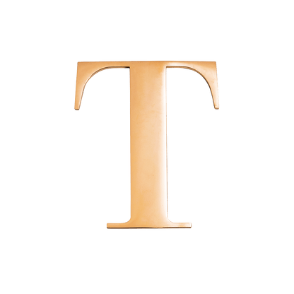 Jewellery Box Gold Small Metal Letter