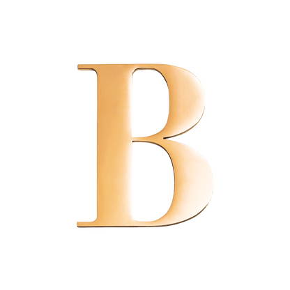 Custom Figaro Icon - Initial (Gold)