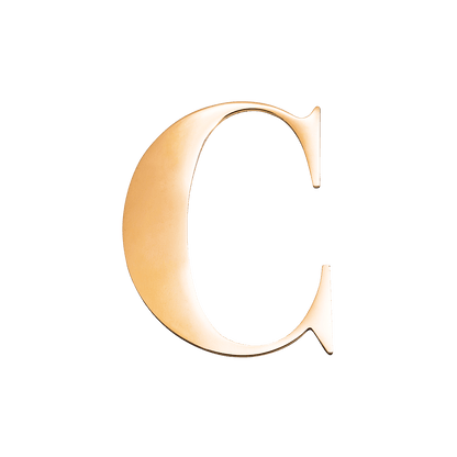 Custom Figaro Icon - Initial (Gold)