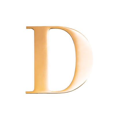 Custom Figaro Icon - Initial (Gold)