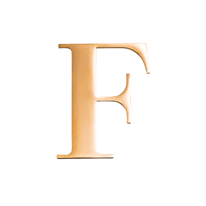 Custom Figaro Icon - Initial (Gold)