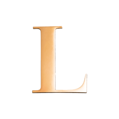 Metal Letter Pins (Gold)
