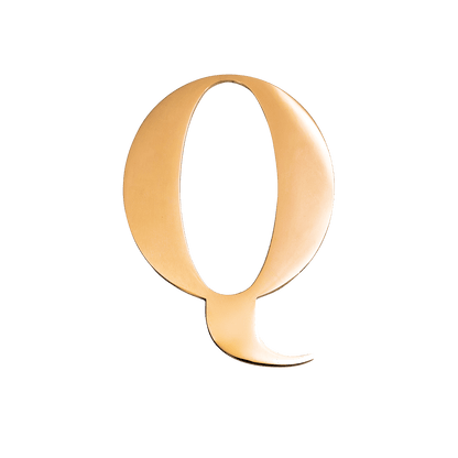 Large Metal Letters - Gold