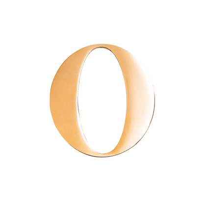 Metal Key Ring Letter (Gold)