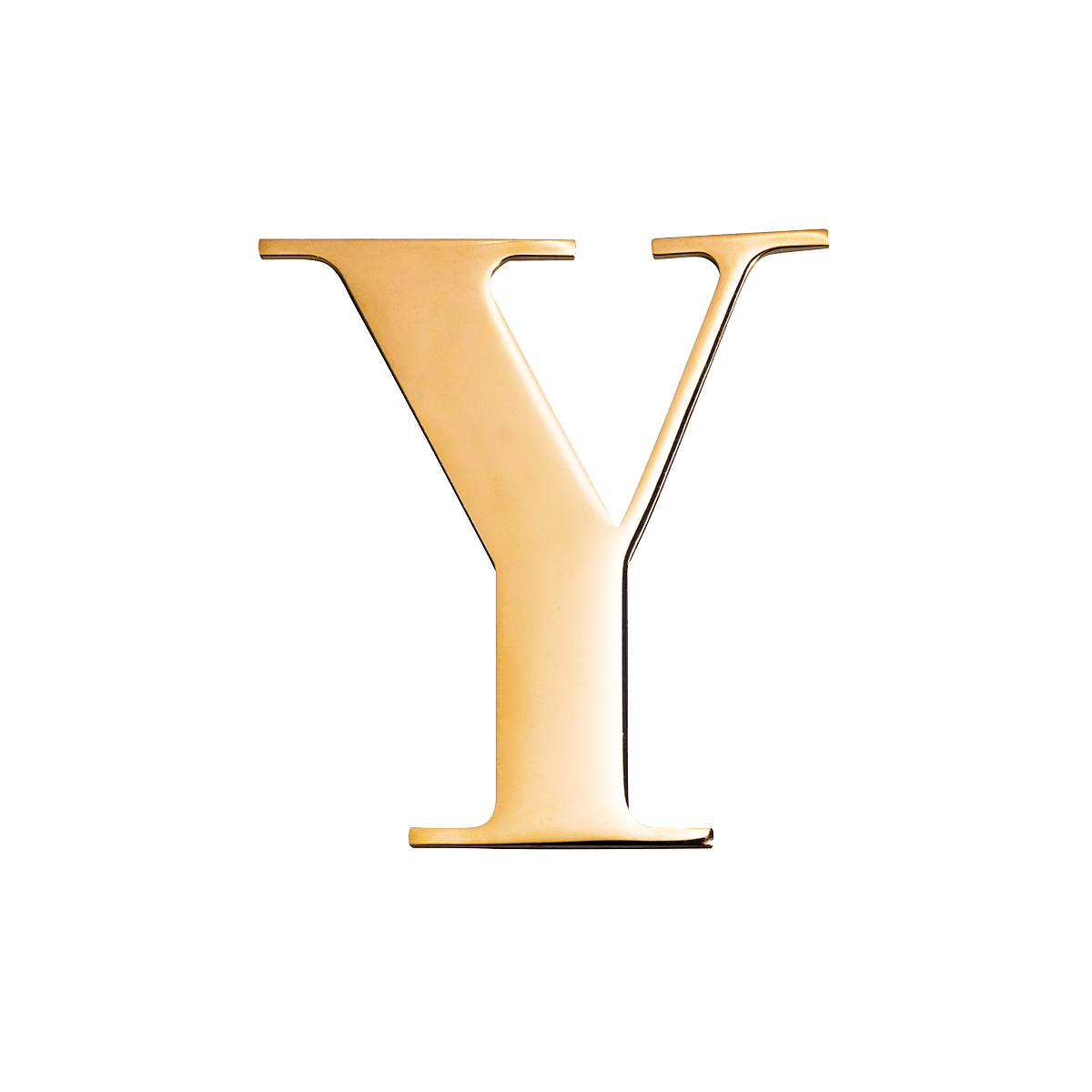 Metal Key Ring Letter (Gold)