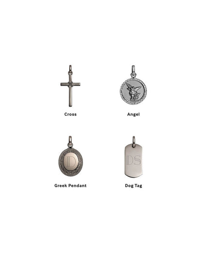 Rope Chain Necklace 20 in (Gun Silver)