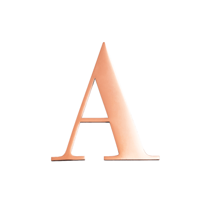 Rose Gold Small Metal Letter