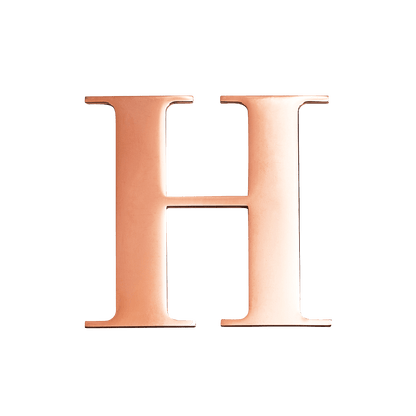 Rose Gold Small Metal Letter
